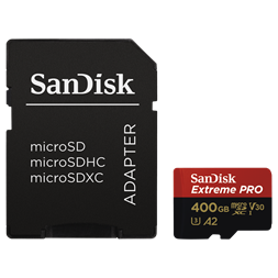 Sandisk 183523 400GB SD micro (SDXC Class 10 UHS-I U3) Extreme Pro memóriakártya adapterrel