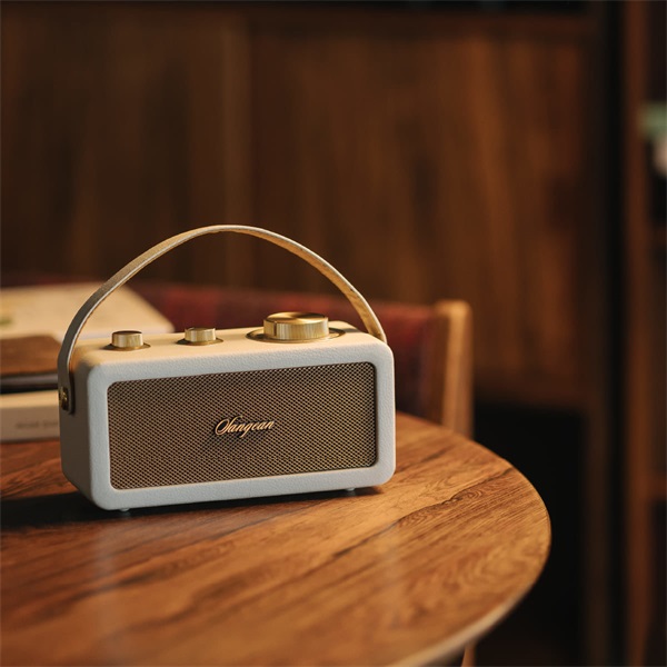 Sangean RA-101 I/G hordozható retro fehér Bluetooth/FM rádió