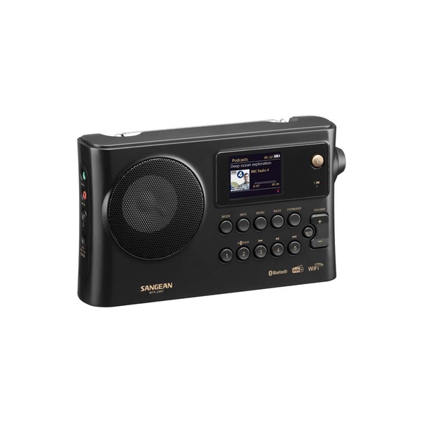 Sangean WFR-28BT DAB/FM-RDS rádió/Bluetooth fekete internet rádió