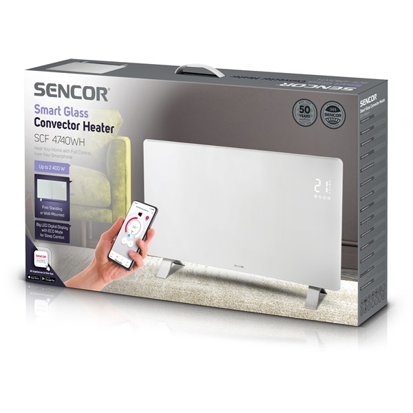 Sencor SCF 4740WH fehér elektromos konvektor