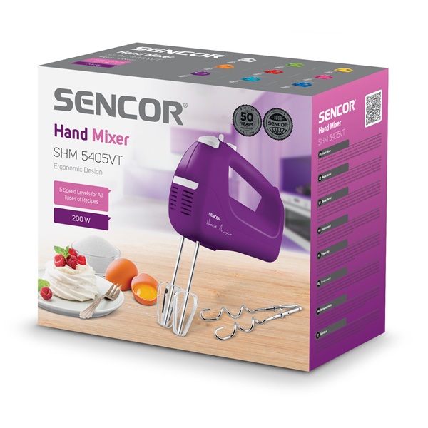 Sencor SHM 5405VT lila kézi mixer