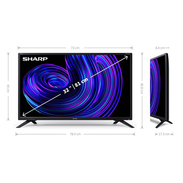 Sharp 32" 32EE2E HD Ready Smart LED TV