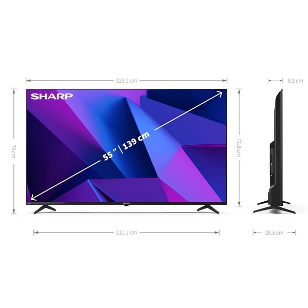 Sharp 55” 55FN2EA 4K UHD Android Smart LED TV