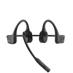 Shokz OpenComm2 csontvezetéses Bluetooth fekete Open-Ear headset + USB-C adapter