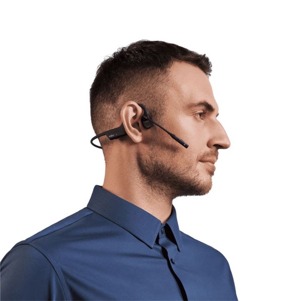 Shokz OpenComm2 csontvezetéses Bluetooth fekete Open-Ear headset + USB-C adapter