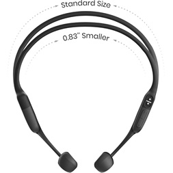 Shokz OpenRun csontvezetéses Bluetooth fekete Open-Ear sport fejhallgató