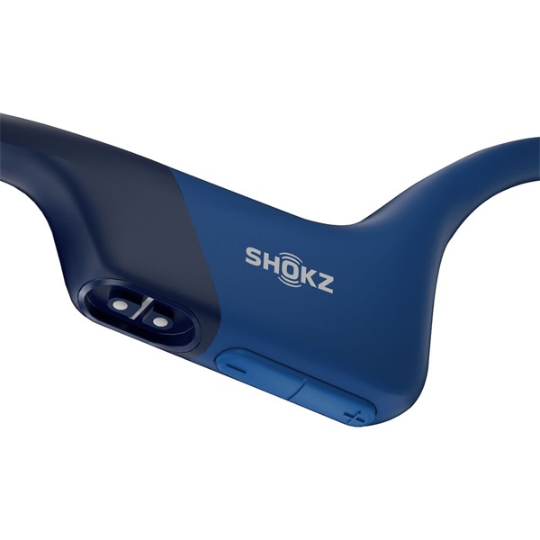 Shokz OpenRun csontvezetéses Bluetooth kék Open-Ear sport fejhallgató