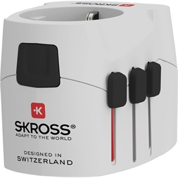 Skross PROLIGHTUSB-4XA 4xUSB töltő bemenettel földelt világutazó adapter