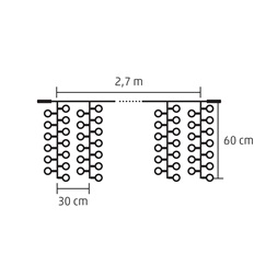 Somogyi DLFC 600/WW LED-es sorolható cluster fényfüggöny