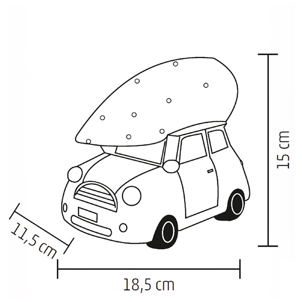 Somogyi KDCA 15 LED-es kerámia figura