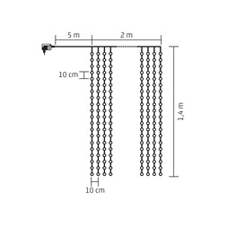 Somogyi KIN 294C/WH LED-es fényfüggöny