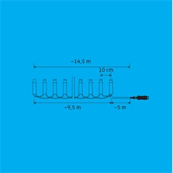 Somogyi LEDS096V iSparkle 96 LED/RGB/SMART/IP44 LED-es karácsonyi fényfüzér