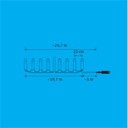 Somogyi LEDS198V iSparkle 198 LED/SMART/RGB/IP44 LED-es karácsonyi fényfüzér