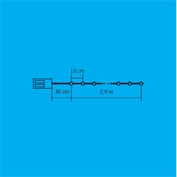 Somogyi ML 30/WH 30 LED/2xAA/hidegfehér micro LED karácsonyi fényfüzér