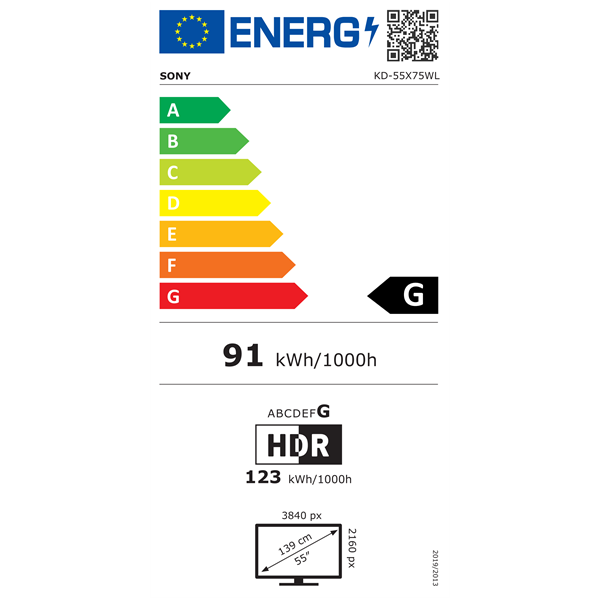 Sony 55" KD55X75WLPAEP 4K UHD Smart LED TV