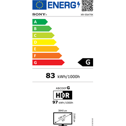 Sony 55" XR55A75KAEP 4K UHD Android Smart OLED TV