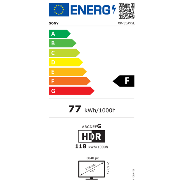 Sony 55" XR55A95LAEP 4K UHD Smart OLED TV