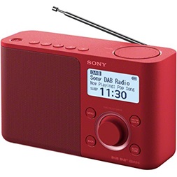 Sony XDRS61 hálózati töltős piros FM rádió