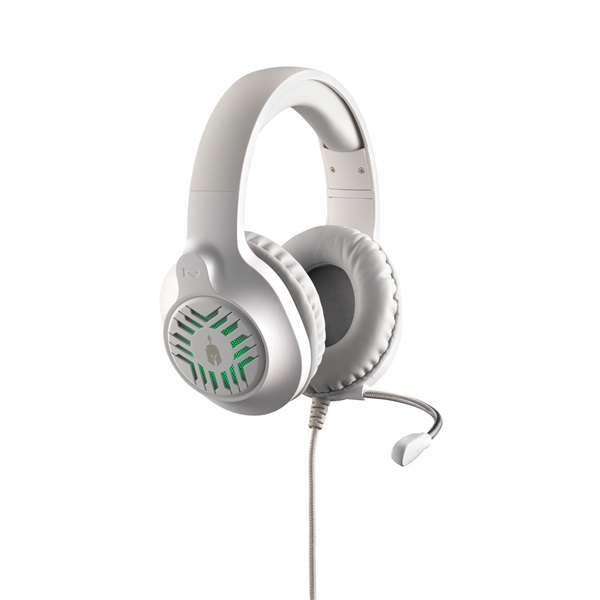 Spartan Gear - Medusa Wired fehér-szürke headset