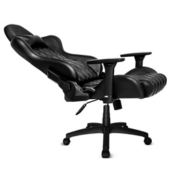 Spirit of Gamer BLACKHAWK Leather fekete bőr gamer szék