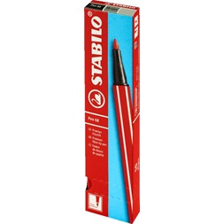 Stabilo Pen 68 10db/csomag piros rostirón