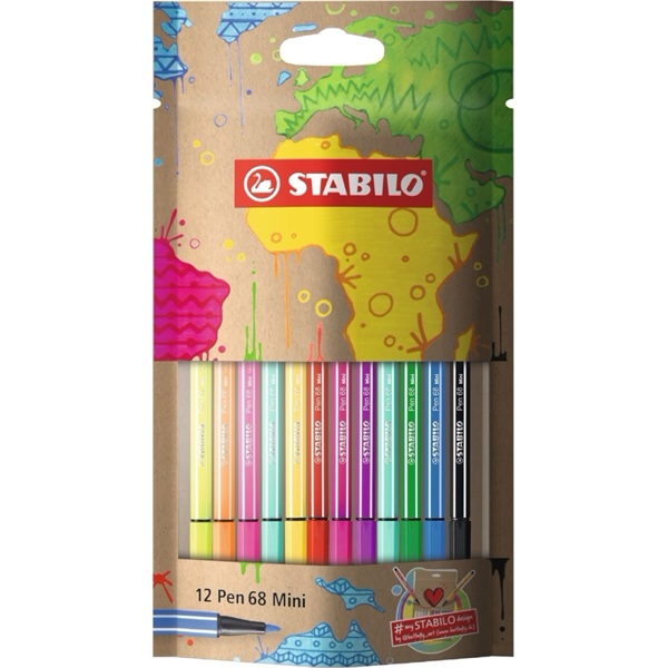 Stabilo mySTABILOdesign Pen 86 Mini 12db-os vegyes színű rostirón készlet