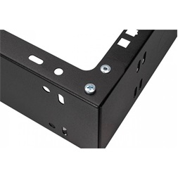 Stalflex WRH19-4U-330B 19" 4U 330mm mély fekete fali rack keret