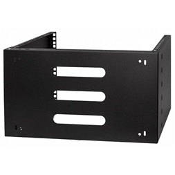 Stalflex WRH19-6U-330B 19" 6U 330mm mély fekete fali rack keret