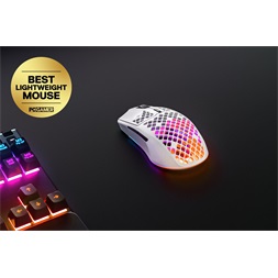 SteelSeries Aerox 3 (2022) Snow wireless fehér optikai gamer egér