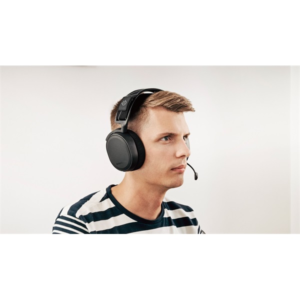 SteelSeries Arctis 7+ fekete vezeték nélküli gamer headset