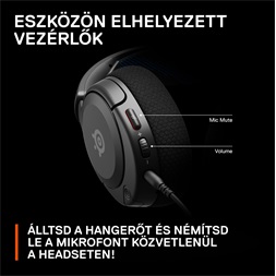 Steelseries Arctis Nova 1P fekete gamer headset