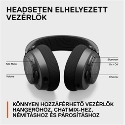 Steelseries Arctis Nova 7 vezeték nélküli fekete gamer headset