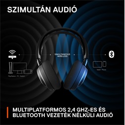 Steelseries Arctis Nova 7 vezeték nélküli fekete gamer headset