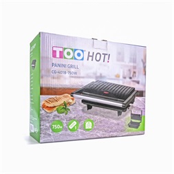 TOO CG-401B-750W fekete kontakt grill