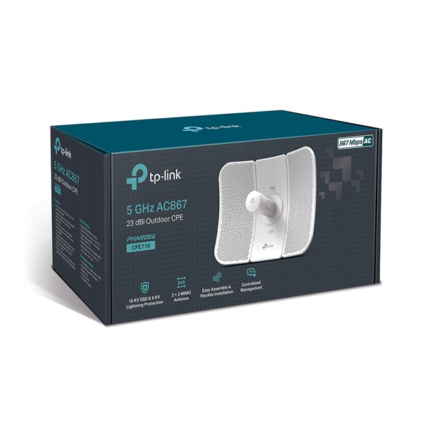 TP-Link CPE710 5GHz AC 867Mbps 23dBi kültéri CPE