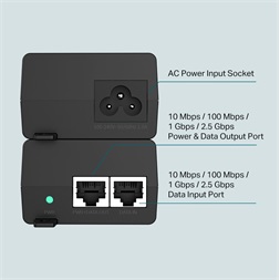 TP-Link TL-POE260S 802.3af/at 2.5G PoE+ Injektor