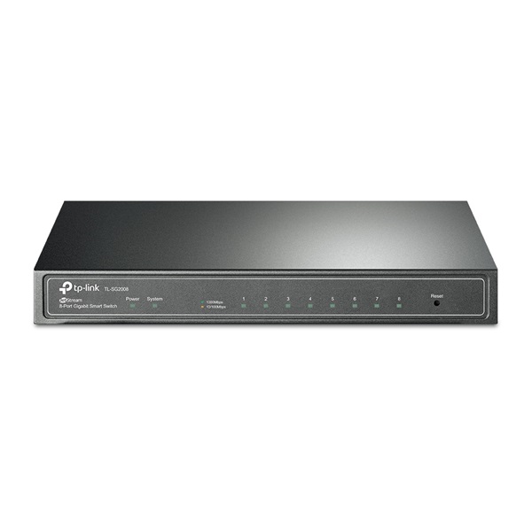 TP-Link TL-SG2008 JetStream 8xGbE LAN port smart menedzselhető switch