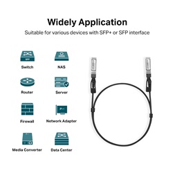 TP-Link TL-SM5220-1M 1 méter 10G SFP+ Direct Attach Kábel