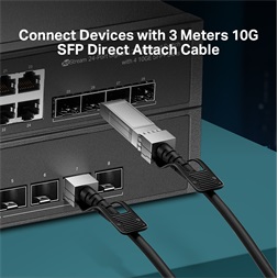 TP-Link TL-SM5220-3M 3 méter 10G SFP+ Direct Attach Kábel