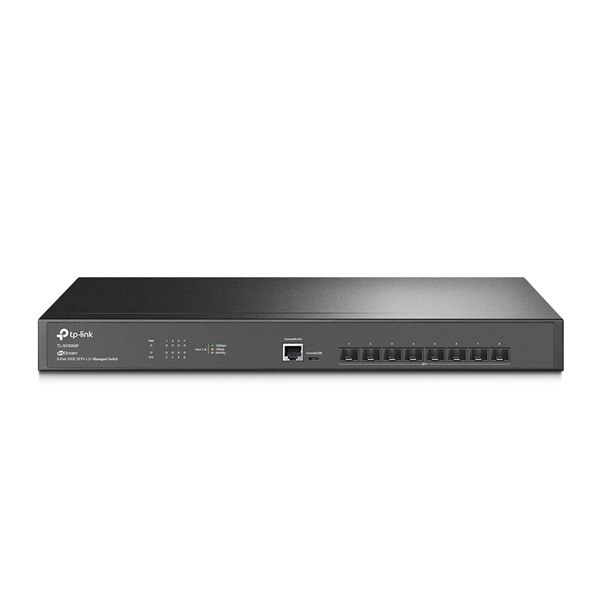 TP-Link TL-SX3008F JetStream 8x10GbE SFP+ port L2+ menedzselhető switch