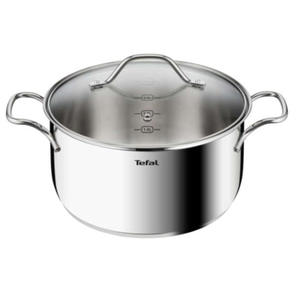 Tefal B8644674 Intuition 24cm rozsdamentes acél lábas és fedő szett