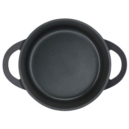 Tefal E2184634 Trattoria öntött alumínium fedős 24 cm-es fekete lábas