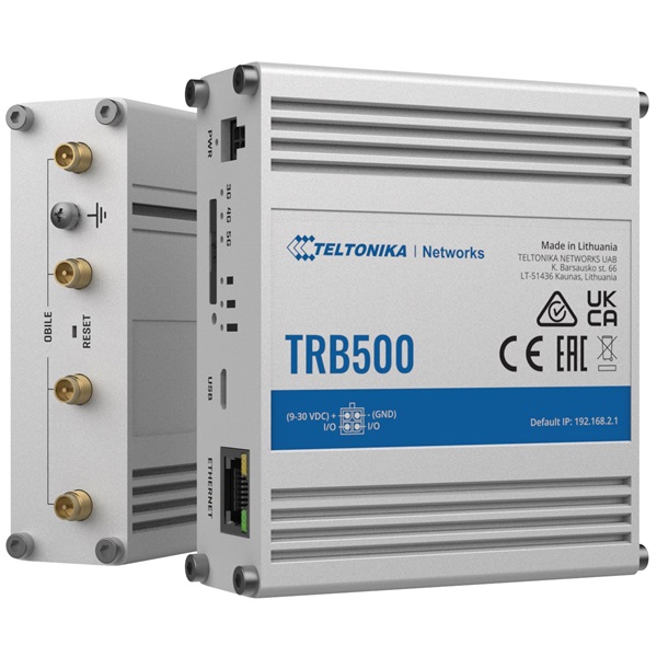 Teltonika TRB500 10/100/1000 Mbps LAN 1xminiSIM 5G ipari gateway