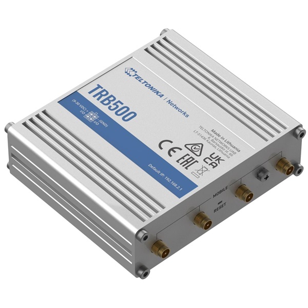 Teltonika TRB500 10/100/1000 Mbps LAN 1xminiSIM 5G ipari gateway