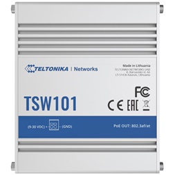 Teltonika TSW101 5x GbE PoE LAN nem menedzselhető PoE+ switch