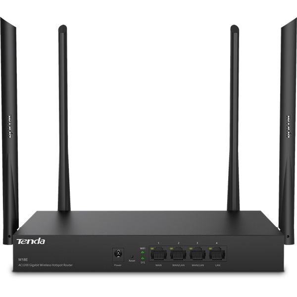 Tenda W18E AC1200 Dual-Band vezeték nélküli Gigabit Hotspot router