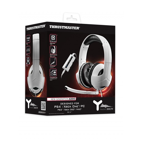 Thrustmaster 4060077 Y-300CPX PC/Xbox 360/PS4/Xbox One fehér headset