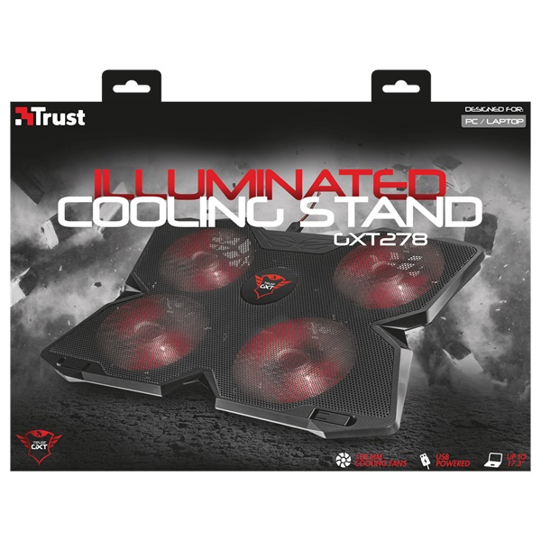 Trust GXT 278 Yozu Notebook Cooling Stand gamer hűtőpad