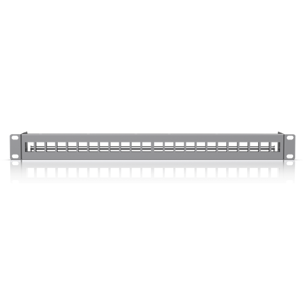 Ubiquiti 19" 1U moduláris ezüst színű üres patch panel