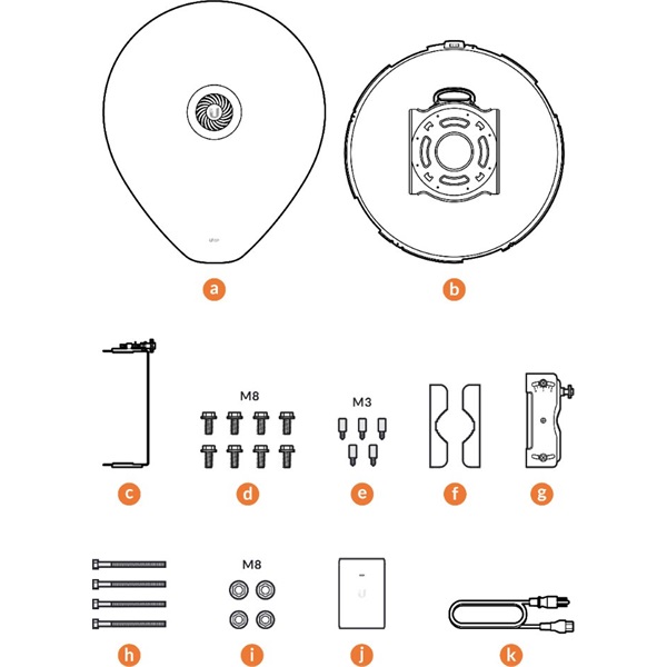 Ubiquiti AF60-XG AirFiber UISP 60GHz Pont-Pont Gigabit Radio